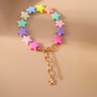 Fashion Handmade Colorful Star Beads Bracelet for Women Girls Party Festival Jewelry Gifts