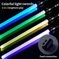 75cm RGB Light Saber 2 in 1 7-color/1 Color Lightsaber for14+ Kids Laser Sword Toy Party Glow Swords