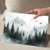 2-Piece Pattern Laptop Art Tree Decal Case, Universal Netbook Skin Sticker Non-reusable Laptop Skin Sticker Decal Waterproof