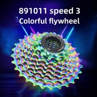 Mountain Road Bike Cassette Colorful Flywheel 8/9/10/11-Speed Wear-Resistant Lightweight Colorful