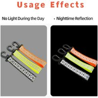 AliExpress NONE 2-4PCS High Visibility Reflective Keychain - Double-sided Safety Strip, Suitable for Night Running and Cycling