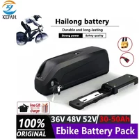 Brand New 48V Battery 36V Hailong electric bicycle polyester DP-9, BMS 18650 cell, lithium-ion battery 36V 48V 52V 50AH durable