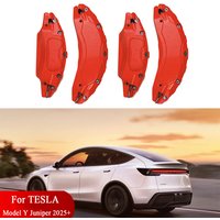 For Tesla Juniper Brake Caliper Cover 2025 2026 4pcs with Decals Model Y 19 20in wheels(not fit RWD made in Berlin,others fit)