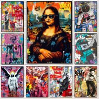 Street graffiti style Poster Canvas Wall Art Print Poster Decorative Mural Home Decor Gift Unframed