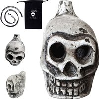 Sifflet de mort aztèque crâne effrayant cri de mort humaine sifflet fort authentique farce humaine sifflet de combat Camping outils d'urgence