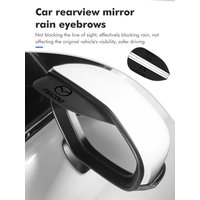 Black Car Rearview Mirror Block Rainwater Eyebrow Accessories For Mazda 2 3 5 6 Axela Atenza Speed 6 CX3 CX4 CX5 CX7 CX8 CX9 MS