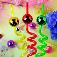 12pcsDisco Mirror Ball Straws, Reusable, Perfect for 70s Disco Parties, Dances, Festivals, Weddings, Birthdays, and Bars