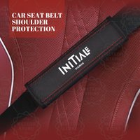 2pcs Car Styling INITIALE PARIS Emblem Leather Seat Belt Cover For Megane Duster Laguna Safrane Alpine RS GT Sport Accessories