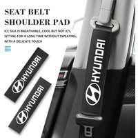 Ice Silk Car Seat Belt Shoulder Protector Safety Belt Protector Mat For Hyundai NLINE I30 I20 Venue Tucson Kona IX35 I40 IX20