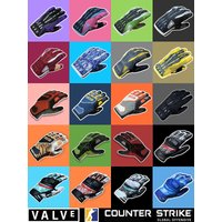 CSGO Game Real World Motorcycle Riding Gloves Mint Miami 's Box Cosplay Accessories Unisex Limited Edition Collectible