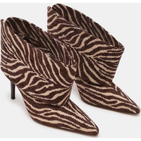 Bottes mi-mollet à rayures zébrées, bout pointu sexy, talons épais, personnalisables, nouveautés, bottes modernes pour femmes
