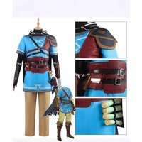 Breath of the Wild Link Cosplay Costume - Tunic, Cape & Accessories Set for Halloween & Carnival Stage Performance (Unisex)