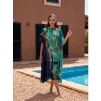 Plus Size Print Maxi Dress Beachwear One Piece Dress Polyester Silk-Like Fabric Large Size Dresses Women's Fashion Shawl Scraf
