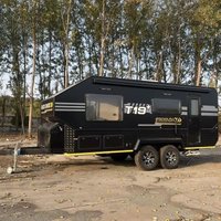 Customized Australian Standards Caravan 11ft 6 Berth Travel Trailer Heavy Duty for Large Group Camping Hot Sale