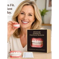 Advanced False Teeth Dentures Kit Instant Smile Teeth Veneers With Gutta Percha Upper Lower Set Temporary Tooth Gap Repair