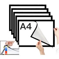 5pcs Magnetic Picture Frames with Self Adhesive Backing 8x12inch Certificate Frame Document Frames Diamond Painting Canvas Photo