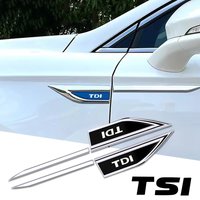 2pcs car accessory Side Doors Blade car stickers for vw Volkswagen TDI TSI golf passat jetta kombi touareg tiguan polo amarok