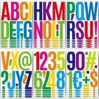 4Pcs 5 inches Alphabet Numbers Graffiti Stickers: Decorate Suitcase, books,Waterproof for Multiple Occasions Stickers Gifts
