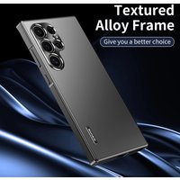 Metal Frame Magnetic Aluminum Alloy Lens All-Inclusive Shockproof Cases,for Samsung Galaxy S25 S24 S23 S22 Ultra S24 Plus Case