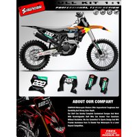AliExpress MCHMFG Sawrain Dirt Bike Stickers Kit For KTM EXC XCW 150 200 250 300 350 400 450 500 2024 2025 2026 SX SXF 2023 2024 2025