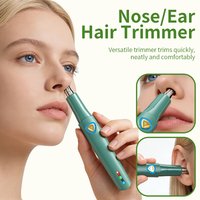 Electric Ear & Nose Hair Trimmer, Rechargeable, Dual Edge Blades, Professional Painless Nose Hair Trimmer For Unisex