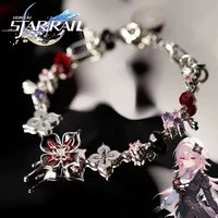 Game Honkai: Star Rail March 7th Evernight Cosplay Bracelet Punk Metal Hand Chain Unisex Bangles Jewelry Halloween Accessory