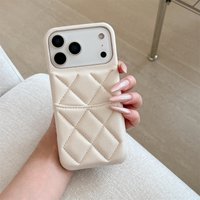 High Quality Luxury Lychee Leather Wallet Card Slot Phone Case for Iphone 17 Air 16 15 14 13 12 Pro Max Shockproof Cover