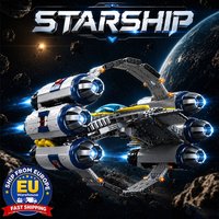 Ensembles de briques Space Wars, modèle de chasseur spatial, blocs de construction MOC, véhicule de science-fiction galactique, jouets d'assemblage DIY, cadeaux de vacances pour adultes