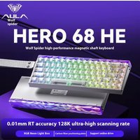 AULA HERO 68HE Magnetic Switch Keyboard RGB Gaming Mechanical Keyboard Rapid Trigger 8K Wired Esports Custom Keyboard