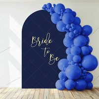 Navy Blue Arch Backdrop Cover Wedding Bridal Shower Engagement Party Photo Arch Background Decor