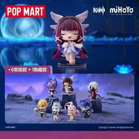 New POP MART Original Genshin Impact Gathering Q Version Durin Flins Columbina Figure Blind Box Toy Gift Trendy Decoration Item