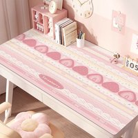 Cute Strawberry Cream Cake Jelly Fruit XXL Leather Mouse Pad Keyboard Office Desktop Decoration Student Dormitory Waterproof