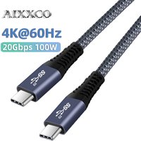 AIXXCO 3M 5M USB C 100W 4K Cable Type C Extender Cord USB-C Thunderbolt 3 for Xiaomi Nintendo Switch USB 3.2 USB Extension Cable