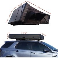 2025 Extra Large Aluminum ABS Hard Shell Rooftop Tent Automatic Quick Setup For Car Camping