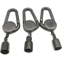 1PCS Lighter Holder Sleeve Clip With Retractable Keychain Lighter Protective Cover Carabiner Windproof Smoking Accessories