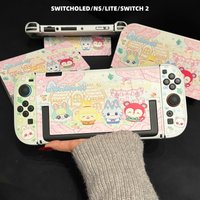 Cute Animal Party Switch2 Protective Shell Cartoon Pattern Customization Switcholed Ns Lite Protective Shell Anime Game Peripher