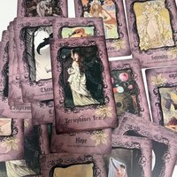 12*7cm Persephone Oracle Cards English 22 Pcs Shadow Work Goddess Deck Fortune Telling Toys