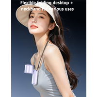 Lenovo Handheld Fan Cooling Ice Cooler Rechargeable USB Brushless Motor 199 High Speed Turbo Jet Fan for Outdoor Travel Office