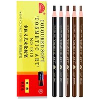 10pcs Brand Hengsi Pull Peel Eyebrow Pencil Brown Black Waterproof Eyebrow Enhancement Wholesale Cosmetics Long Lasting Beginner