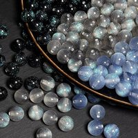20-100 Star Sparkle Resin Beads: DIY Jewelry Making, 8-10mm