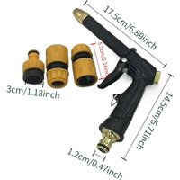 New multifunctional car washing tool, black garden spray water gun, multifunctional watering and car washing water gun connector