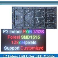 P2 LED screen panel module 256*128mm 128*64 pixels 1/32 Scan Indoor 3in1 SMD Full color P2 LED display panel module