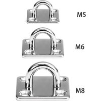 4PCS 304 Stainless Steel Square Hook Gasket Hook Ceiling U-Shaped Heavy-Duty Hook Yoga Hammock Bracket Tool