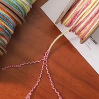 25M/Roll 1.2mm Gradient Polyester Gold Cotton Woven Cord For DIY Tassels Beading Fashion Bracelets Necklaces Weaving Accessories