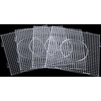 4pcs Hama Beads Pegboards 15cm Beads Template for Making Iron Bead Boards Creative Handmade Craft Toy Gift Pixel Puzzle Pegboard