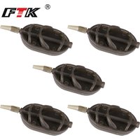 FTK Carp Fishing Accessories 20g-65g Method Feeder Rig Hair Europe Carp Fish Group Hook Rig Carp Fishing Feeder Tackle