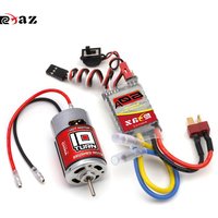 RCXAZ RC 550 Pro Brushed Motor 10T/12T/20T/27T/45T/65T with 60A/320A ESC for 1/10 Scale RC Off-Road Vehicle RC Parts