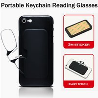 Portable Legless Nose Clip on Portable Reading Glasses Men Women Rimless Mini Magnifying Presbyopic Eyewear Ultra-light +2.5