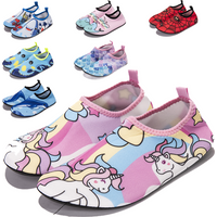 Kids Water Sport Beach Swimming Socks Girl Thin Multi Prints Anti Slip Fitness Yoga Dance Swim Surf Diving Underwater Shoes