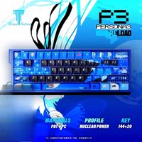 Persona P3R Theme Keycaps Set Customized PBT Sublimation Cherry Profile Keyboard Cap for Mechanical Keyboard Accessories Gift